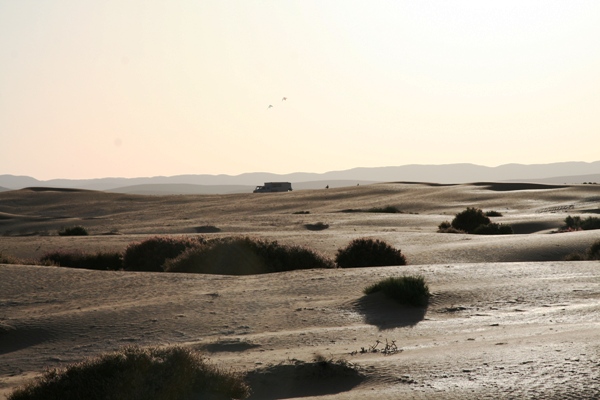 Sand des Plage Blanche auf dem Plateau